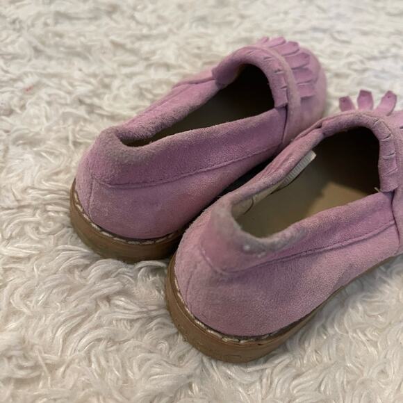 Janie and Jack Purple Suede Loafers - Picture 3 of 11